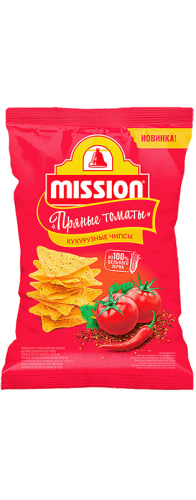 Чипсы кукурузные MISSION со вкусом томатов 90 гр