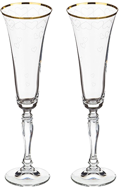 Набор из 2 бокалов для шампанского 242мл