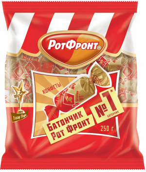 Изображение товара Конфеты Батончики Рот Фронт 250 гр