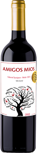 Вино Amigos Mios Cabernet Sauvignon — Merlot 0.75 л