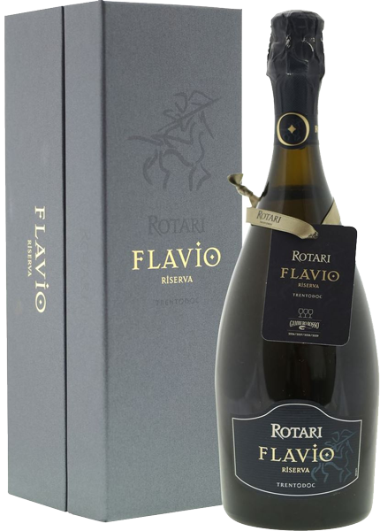 Игристое вино Trento Rotari Flavio Riserva Brut White, gift box 0.75 л