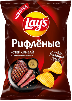 Изображение товара Lays Ridged Steak Ribay Pepper
