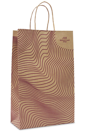 Изображение товара Пакет Крафт средней полосы 220*340*100