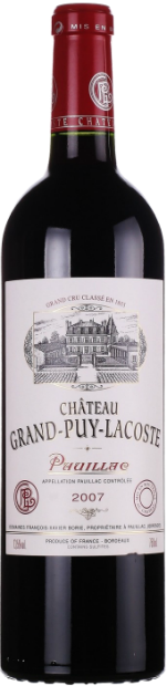 Вино Chateau Grand-Puy-Lacoste 2007 красное сухое 0.75 л