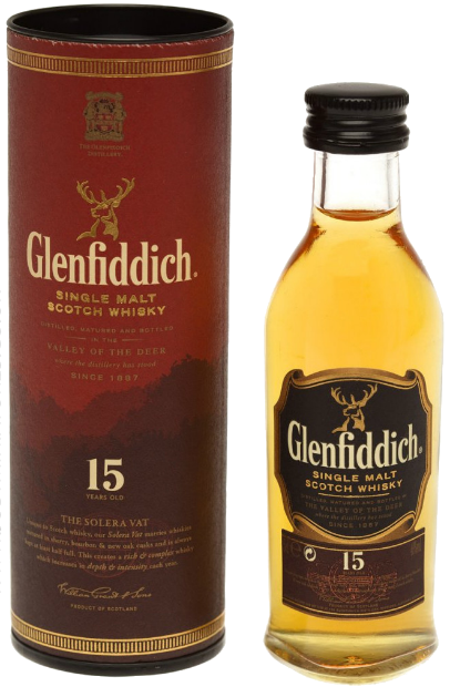 Виски Glenfiddich, 15 летней выдержки 0.05 л