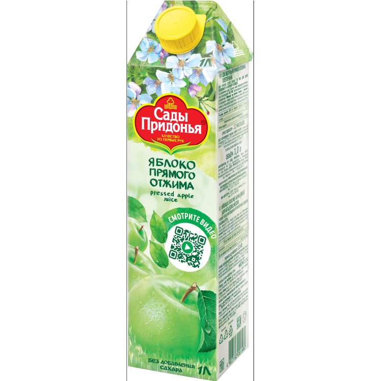 Сады Придонья сок яблочный прямого отжима