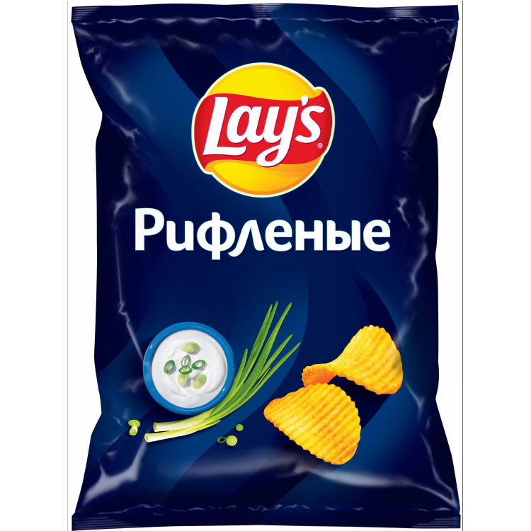 Lay's Со Вкусом Сметаны и Лука чипсы картофельные московский картофель со вкусом лука и сметаны 130 г