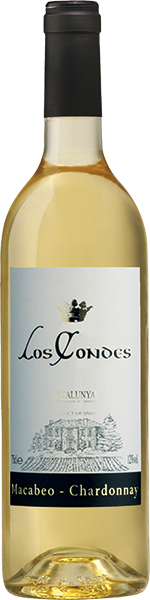 Вино Catalunya DO Los Condes Macabeo / Chardonnay 0.75 л