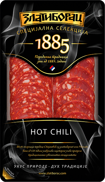 Мясо Колбаса "Златиборац" Салями Хот Чили 1885, 80г