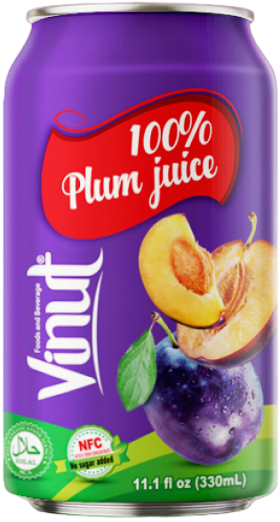 Vinut Plum Juice 100% 0.33 л