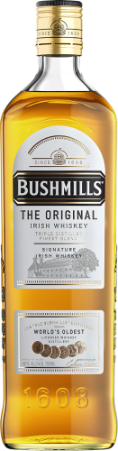 Изображение товара Виски Bushmills Original 0.7 л купажированный ирландский с выдержкой 3 года