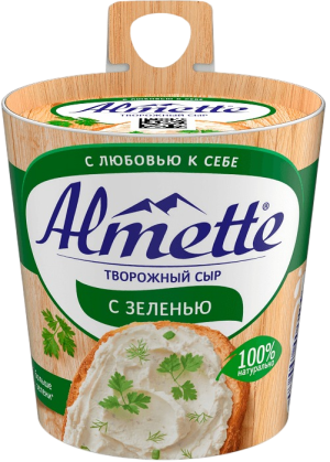 Изображение товара Творожный сыр Almette с зеленью 150 гр