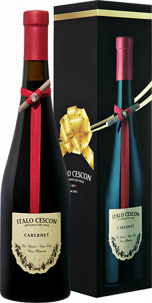 Вино Italo Cescon, Cabernet Piave DOP, в подарочной упаковке 0.75 л