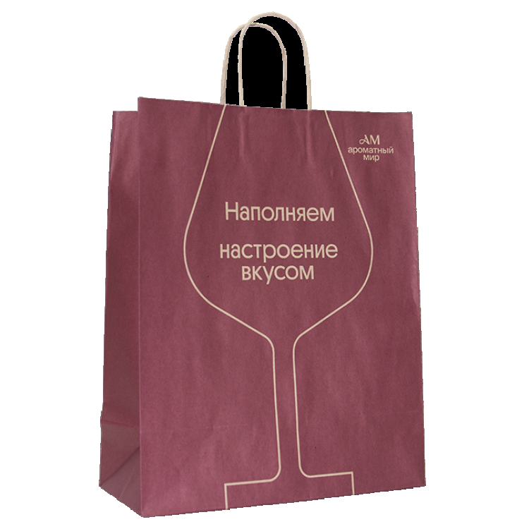 Пакет Крафт большой бокал 320*400*150