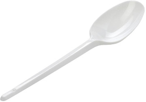 Изображение товара Ложка одноразовая белая уп=12шт (165мм) Мистерия