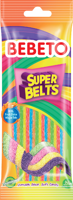 Изображение товара Жевательный мармелад Super Belts Bebeto Изображение товара Жевательный мармелад Super Belts Bebeto