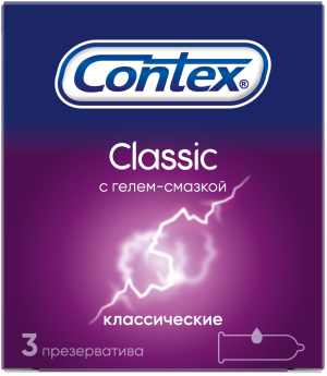 Изображение товара Презервативы Contex Classic гладкие с силиконовой смазкой 180x52 мм