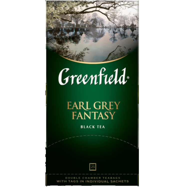 Чай черный Greenfield Earl Grey Fantasy 25 пакетиков