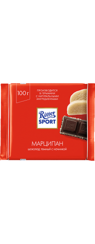 Изображение товара Шоколад Ritter Sport тёмный с марципаном