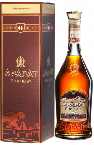 Коньяк Арарат Ани, 6 летней выдержки
