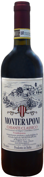 Вино Monteraponi Chianti Classico Red Dry 0.75 л