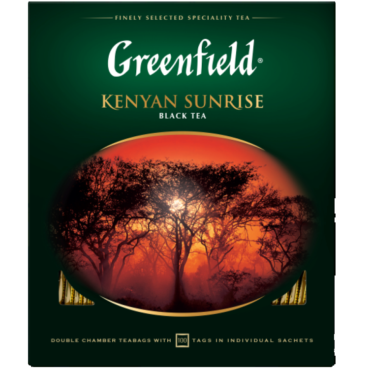 Чай черный Greenfield Kenyan Sunrise 100 пакетиков