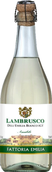 Игристое вино Fattoria Emilia, Bianco Amabile, Lambrusco dell'Emilia IGT 0.75 л