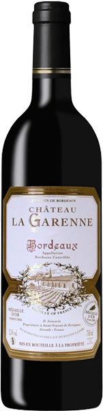 Вино Chateau La Garenne, Bordeaux AOC 0.75 л