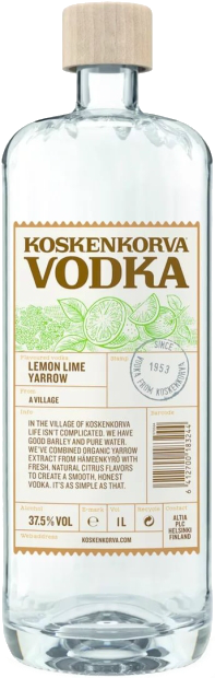 Водка Koskenkorva, лимон, лайм и тысячелетник 0.7 л