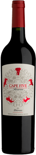 Изображение товара Вино Cape Five Shiraz Reserve из ЮАР, премиум класс, 0.75 л
