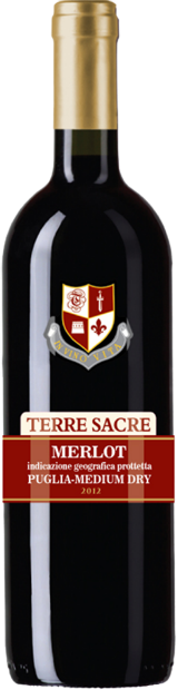 Вино Terre Sacre Merlot Puglia сухое красное 0.75 л
