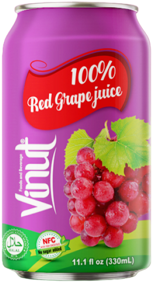 Vinut Red Grape Juice 100% 0.33 л