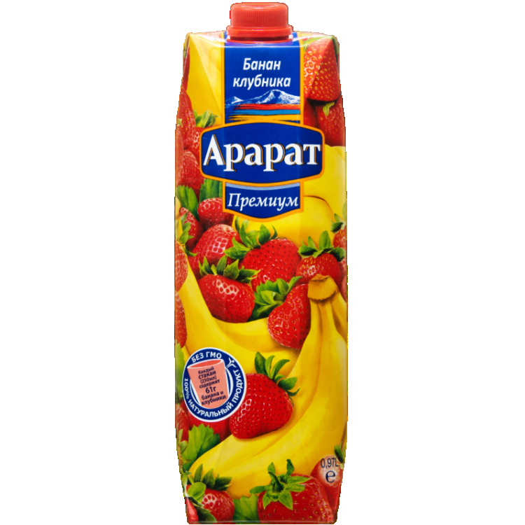 Бананово-клубничный нектар Ararat Premium