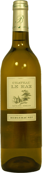 Вино Chateau Le Raz Blanc Bergerac Sec AOC 0.75 л