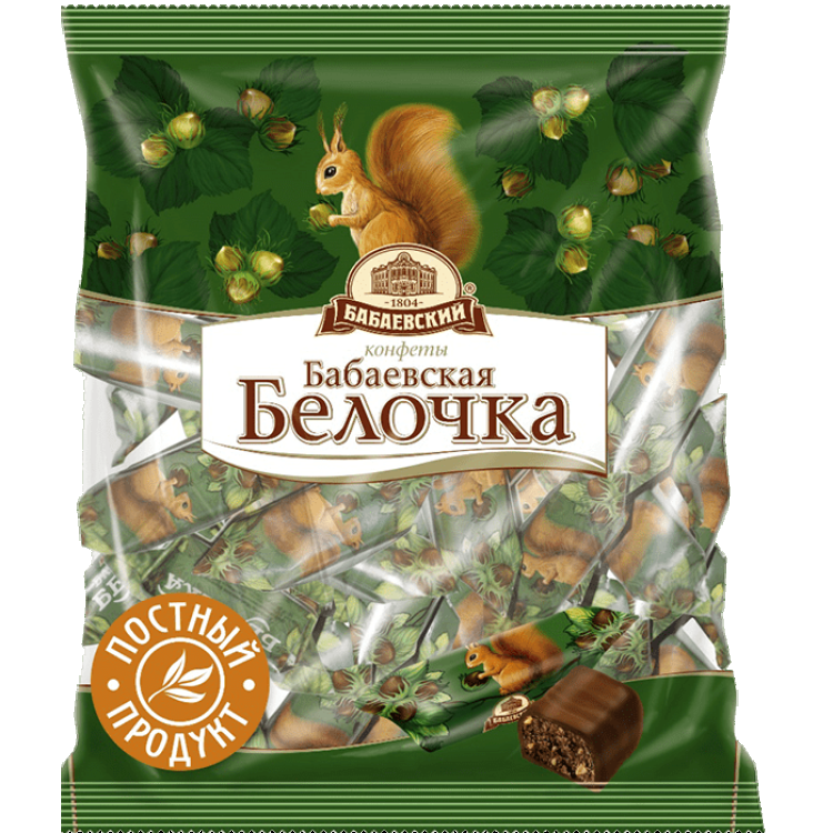 Конфеты Бабаевская Белочка 200 гр