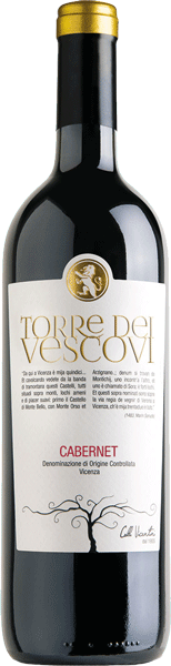 Вино Torre dei Vescovi Cabernet Sauvignon, Vicenza DOC 0.75 л