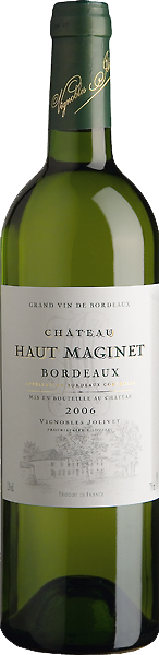 Вино Chateau Haut Maginet, Blanc, Bordeaux AOC 0.75 л