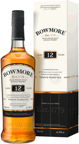Изображение товара Виски Bowmore 12 Year Old в подарочной упаковке 0.7 л