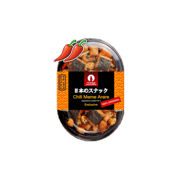 Tako Samurai Японские снеки из бобовых Chili Mame Arare снэк японский tako samurai spicy tomato kurakka 90 г