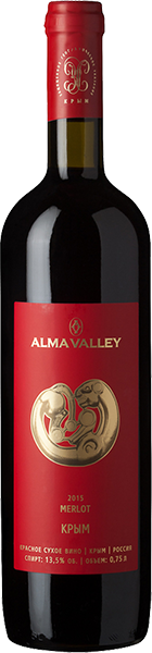 Вино Alma Valley, Merlot 0.75 л