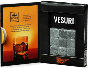Изображение товара Камни для виски в картонной упаковке (9 кубиков)