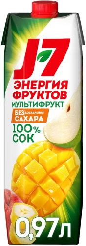 Изображение товара J7 мультифруктовый с мякотью для детского питания