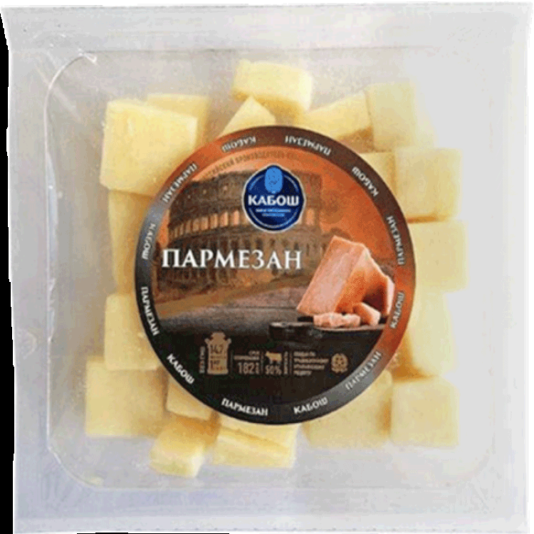 Сыр Кабош Пармезан молодой 50% сыр полутвёрдый кабош пармезан молодой 50% 126 г