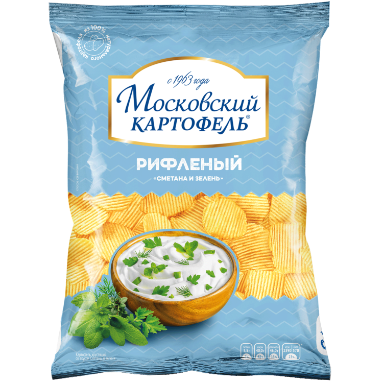 Московский Картофель со вкусом сметаны и зелени