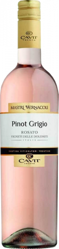 Изображение товара Вино Mastri Vernacoli Pinot Grigio 0.75л Италия сухое розовое
