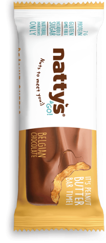 Изображение товара Шоколадный Батончик Nattys&Go!® Peanut С Арахисовой Пастой, Покрытый Молочным Шоколадом