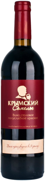 Вино Крымский Сомелье красное полусладкое Инкерман 0.75 л