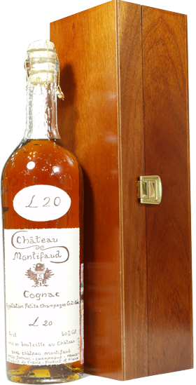Коньяк P. Champagne AOC Chateau de Montifaud 20 летней выдержки, в деревянной упаковке 0.7 л