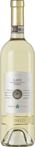 Изображение товара Итальянское белое сухое вино Bosio Gavi 0.75л, классика региона Пьемонт