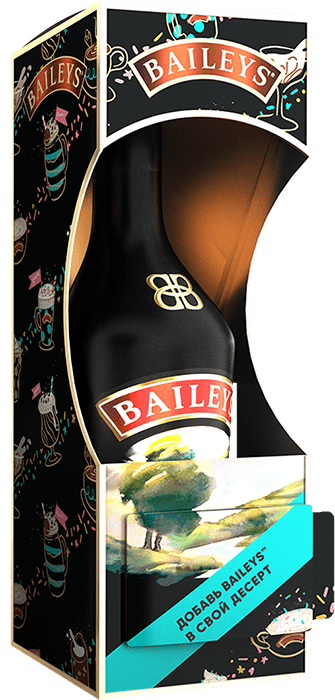 Ликер Baileys, в подарочной упаковке 0.7 л